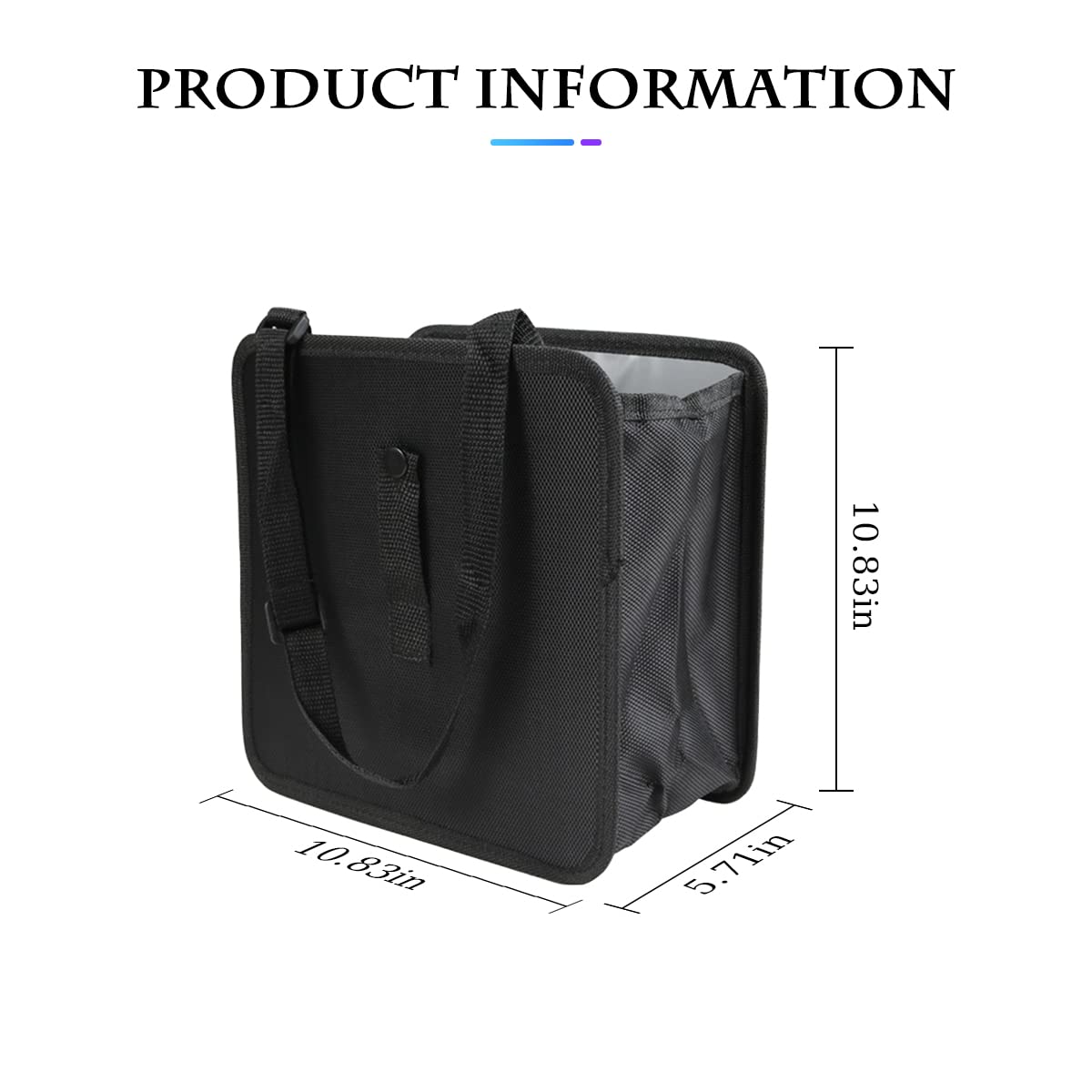 Foldable Car Trash Can Waterproof Leakproof Large