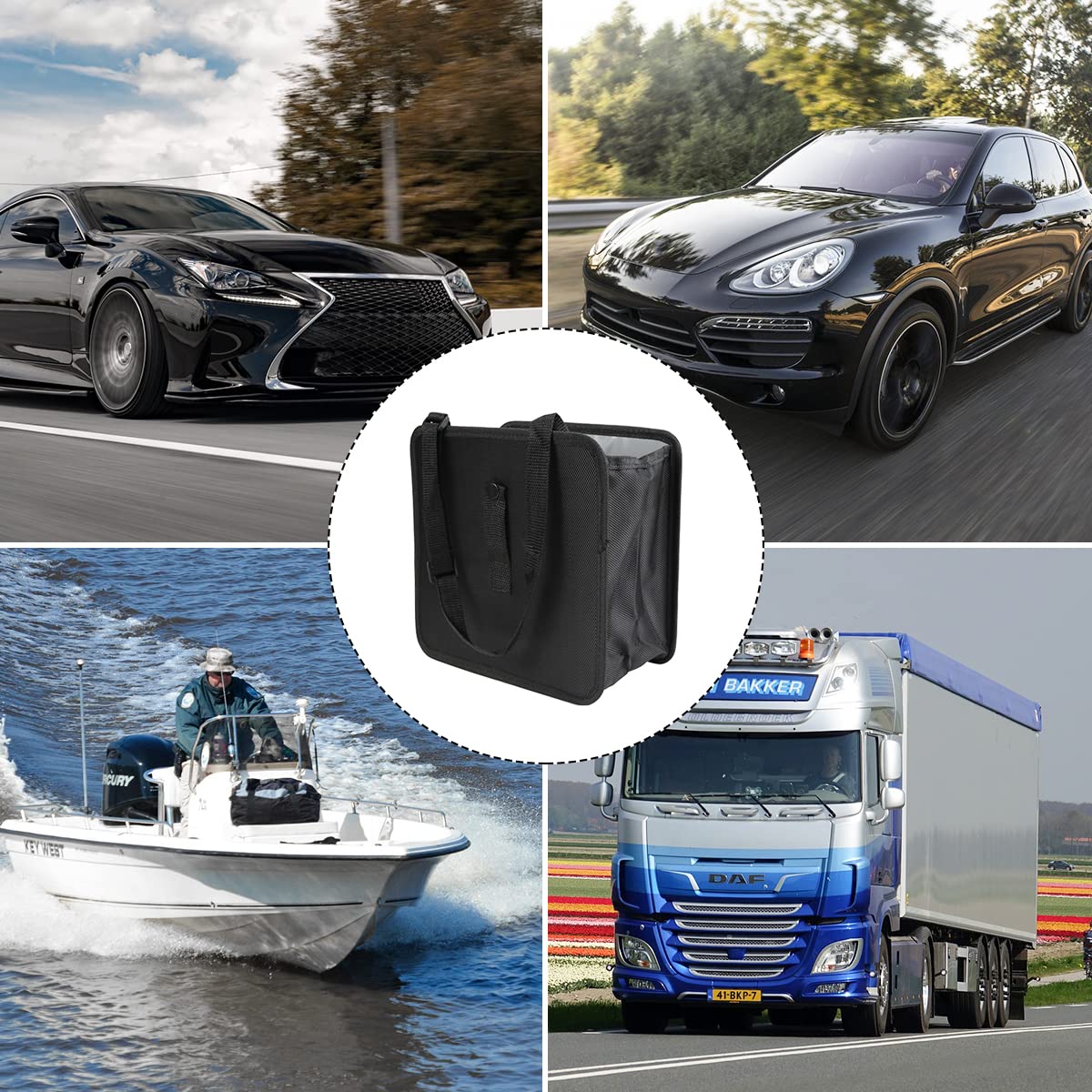 Foldable Car Trash Can Waterproof Leakproof Large