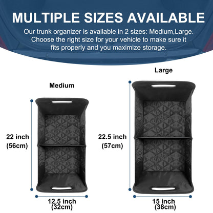 Deosk Car Trunk Organizer 50L Waterproof Black